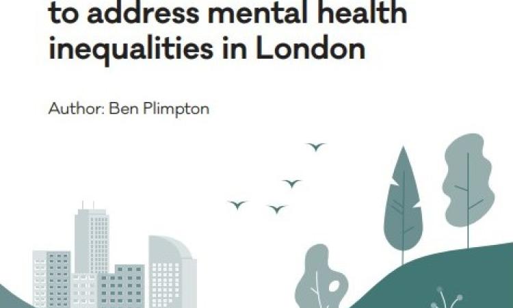Supporting and expanding  green social prescribing  to address mental health  inequalities in London report cover (2023)
